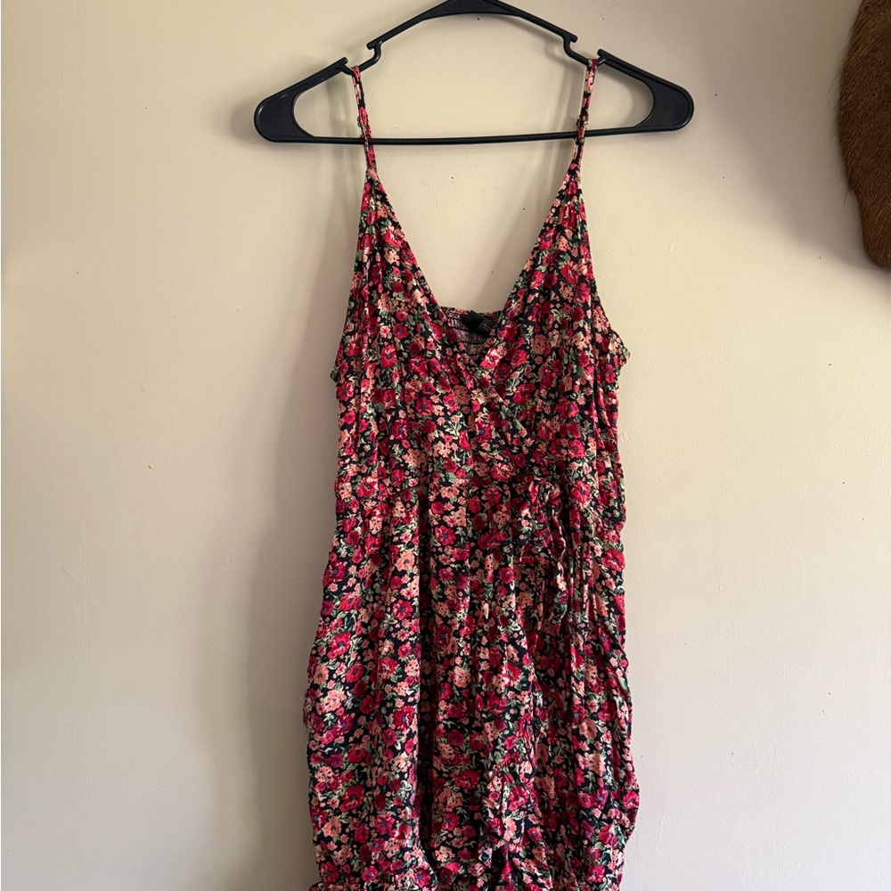 Wild Fable Floral Jumpsuit - Pink and Black